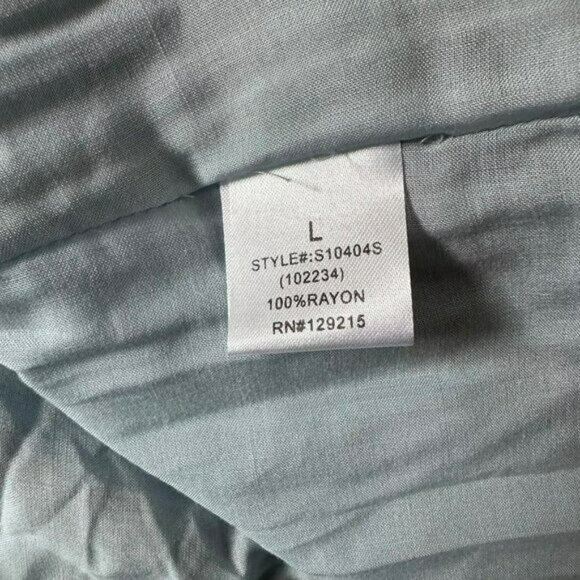 Comme Toi women's size large midi pleated skirt blue and pink floral - Picture 8 of 8